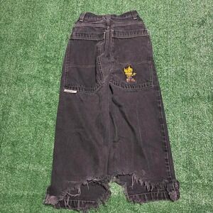 NSANELY Rare Vintage 90s JNCO Jeans FLAME-HEADS Massive back Pockets
